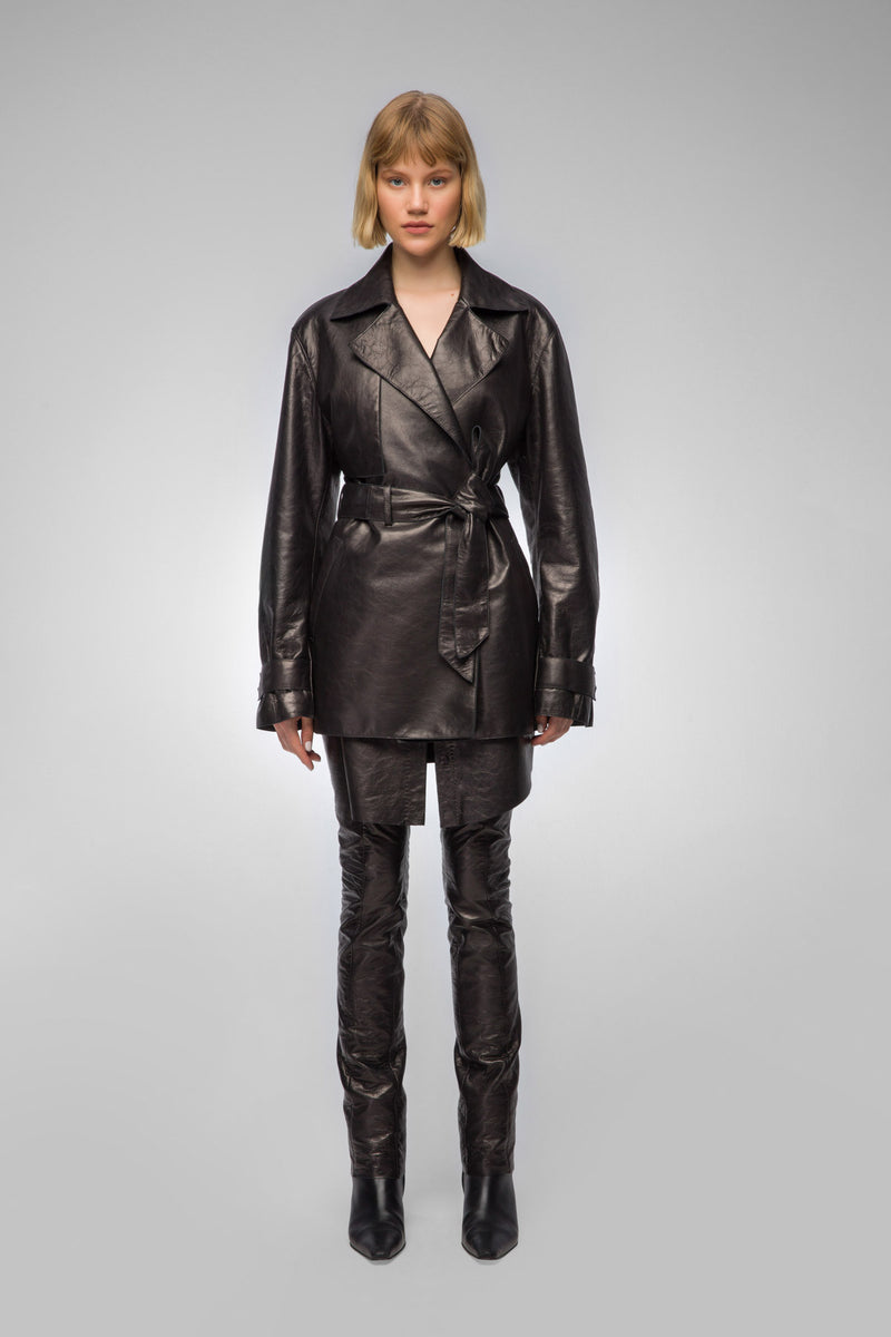 Louise - Black Leather Jacket