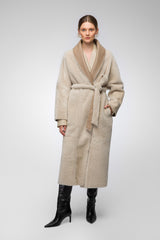 Ciara - Manteau en peau lainée