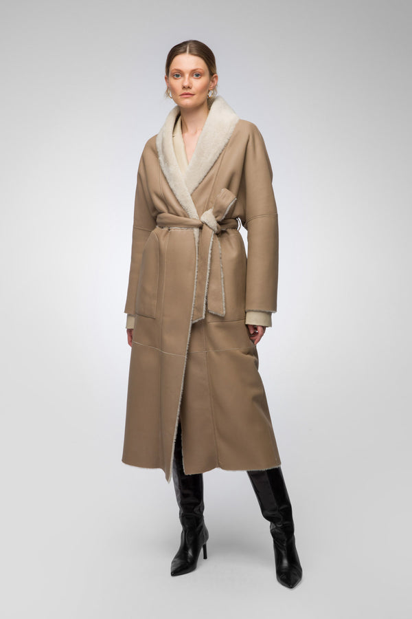 Ciara - Reversible Shearling Coat