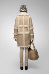 Laury - Manteau en peau lainée