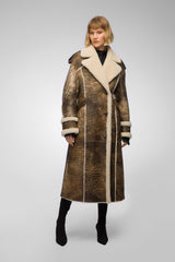 Morgane - Manteau en peau lainée