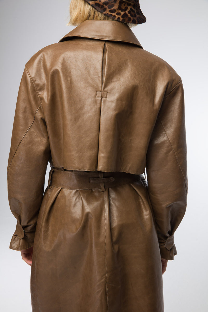 Isabelle  - Manteau en cuir