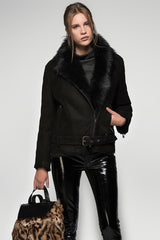 Black Shearling Jacket