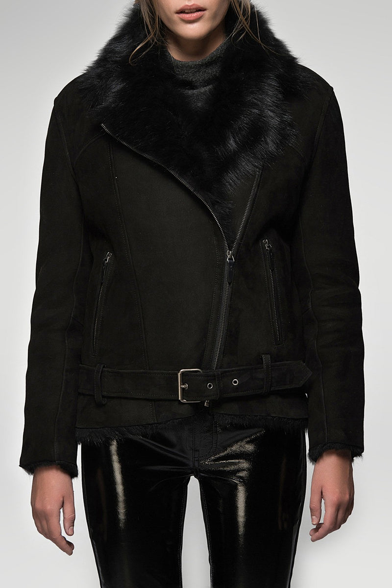 Black Shearling Jacket